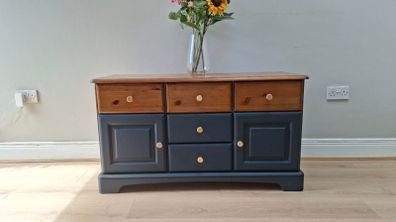Solid Two-Tone Sideboard
