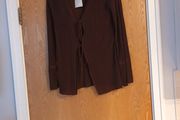 Zara Brown Cardigan.  S.S -10-12.  B.N.W.T.