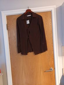 Zara Brown Cardigan.  S.S -10-12.  B.N.W.T.