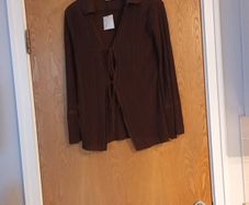 Zara Brown Cardigan.  S.S -10-12.  B.N.W.T.