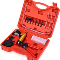 Brake Bleeding Kit, Hand Held Vacuum Pump Pressure Tester with Durable Gauge, Brake Fluid Bleeder Kit for Car Motorcycle Diagnosis