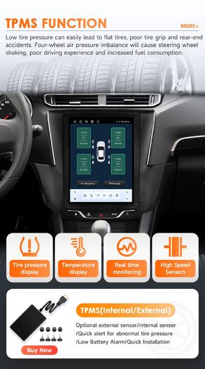 9.7 Inch 6115 Android Car Stereo CarPlay For Ford Fusion Mondeo MK5 2013-2019 GPS Multimedia Player AutoRadio Head Unit