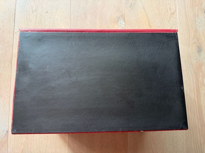 Large Burgundy Vintage Style Jewellery Box with Mirror and Drawers