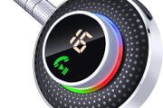 Bluetooth Receiver 3.5mm, [Enlarged Button &amp; LED Display Screen] Aux Bluetooth Adapter for Car, Bluetooth 5.3 Car Adapter for Car Stereo/Home Stereo/Headphones, Support Siri/Hands-free call