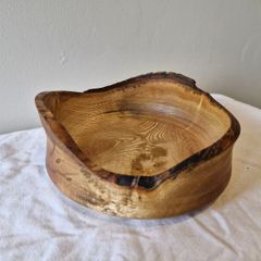 Hand crafted natural edge Ash bowl