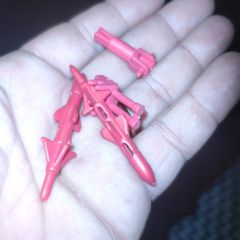 GI Joe Cobra Ferret ATV GUN MOUNT post original 1985 vehicle weapon red part