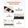 8 Pack, 3050 x 210 mm Flood Bags Activated by Water, Reusable Water Absorbent Barrier, Sandless Sandbags Blockage, Flooding Prevention Bags for Home, Doorway, Basement, Garage Image 4