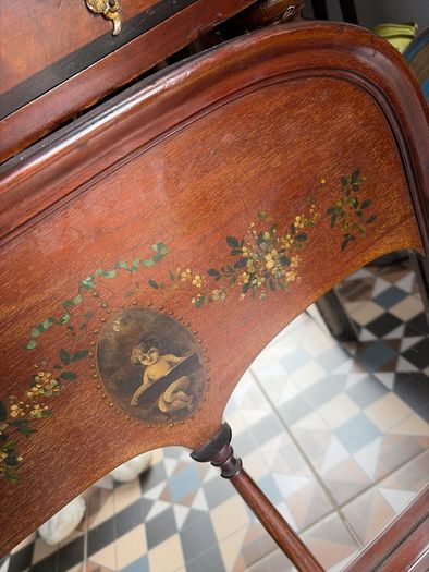 19th Century Polychromed Mirror
