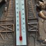 Copper windmill temperature plack. Image 4