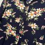 Navy Floral Shirt Dress UK 12 Image 2