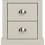 2 Drawer Bedside - Small Side Table, End Table with Storage for Bedroom - Chest of Drawers for Clothes - Organizers and Storage Cabinet for Hallway, Entryway, Living Room - Light Grey Image 3