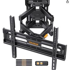 Perlegear full motion TV Wall + Sound bar Bracket for 26-65 inch TVs