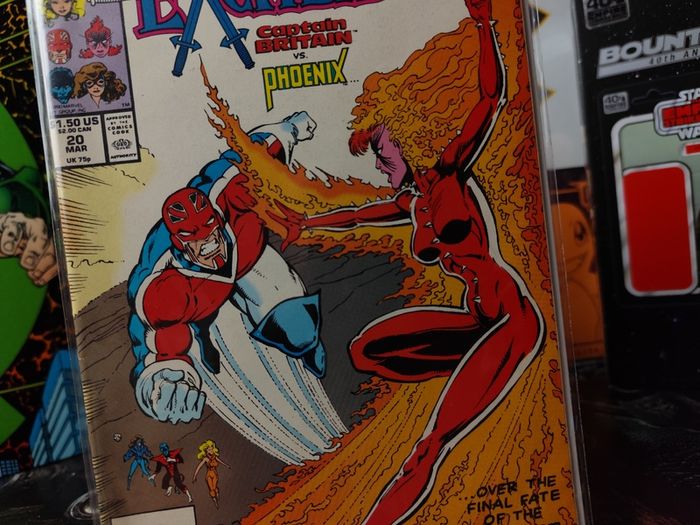 Excalibur ! Issue #20 ! Captain Britain vs Phoenix ! Copper Age Comic from 1990 ! by Marvel !