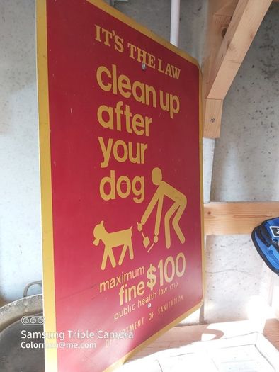 new york street sign clean up