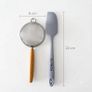 Gray Silicone Spatula & Fine Mesh Strainer Set Image 2