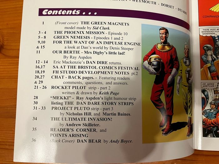 Comic:'Spaceship Away.The Original Dan Dare' part 1 to 5