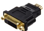 DVI-D (24+1) Dual Link Female to HDMI (Male) Adapter Gold Plated (Brand New/Warranty)