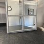 Grey stylish 4 square mirror Image 2