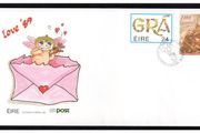1989 Ireland Love Commemorative Stamps An Post First Day Cover (FDC)