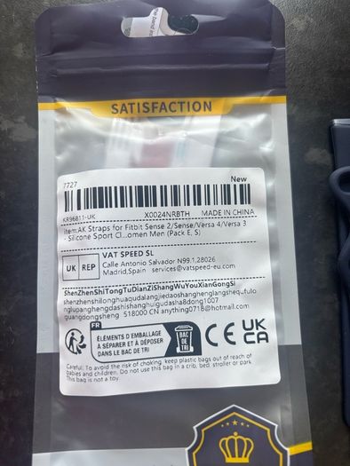 Fitbit watch straps x2 brand new