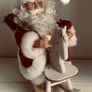 Santa on Rocking horse musical decoration Image 2
