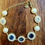 Swarovski blue and pearl bracelet Image 3