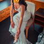 Wedding Dress + Underskirt + Veil Image 4