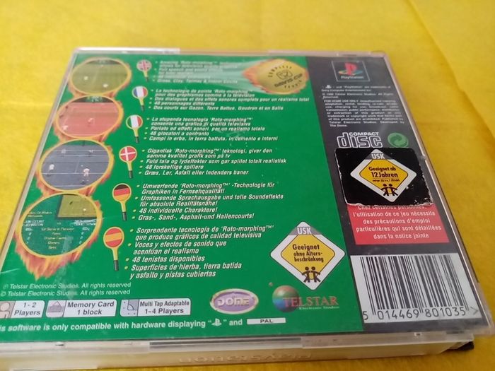 Davis Cup complete Tennis PlayStation 1 Ps1 Games PlayStation 2 Ps2 Games Original