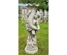 Bird Bath Large Cherub GL BB043