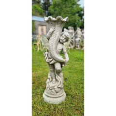 Bird Bath Large Cherub GL BB043