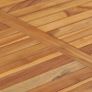 Garden Dining Table 120x65x80 cm Solid Teak Wood Image 2