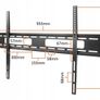 Tv Wall Mount Bracket Flat Fixed  42-120" Image 3