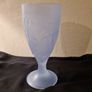 Blue frosted glass made in France Image 2