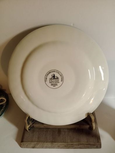 Churchill plate, The Georgian collection, Blue transferware plate