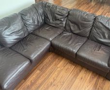 Brown Leather Corner Sofa