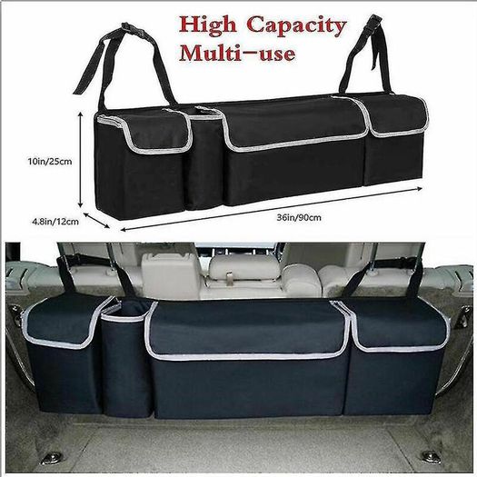 Car Trunk Organizer Backseat Storage Bag High Capacity Multi-use Oxford Car Seat Back Organizers Automobile Interior