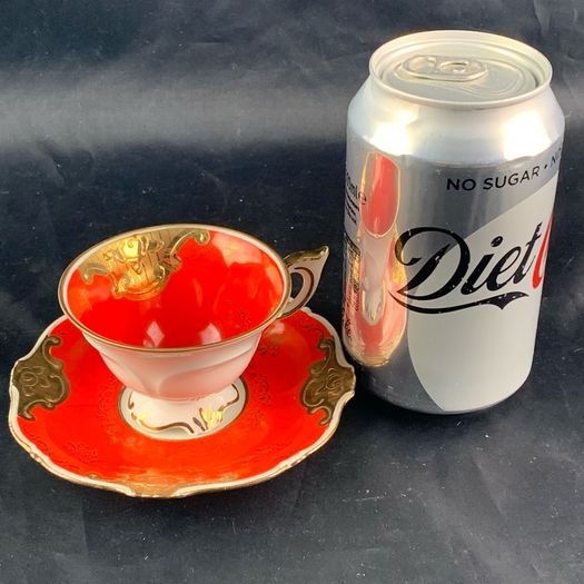 Rare Antique Demitasse Cup and Saucer