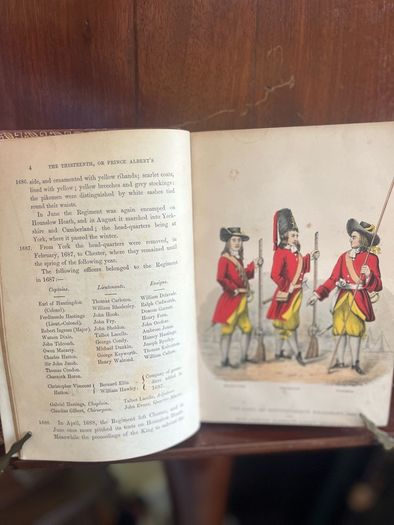Rare Antique First Edition Record of Prince Albert's Regiment