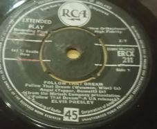 Elvis Presley Vinyl Single Irish Pressing
