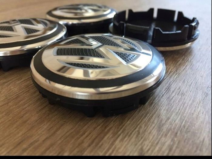 4x 56mm Brand New Volkswagen alloy wheel centre caps 6CD601171
