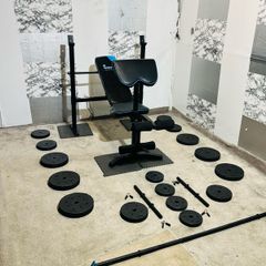 Multi Function Weight Bench Weights Barbell Dumbbells