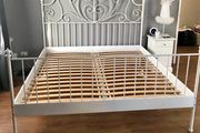 Beautiful Very Sturdy White Metal 4Ft 6 Double Bed Frame - Can Deliver