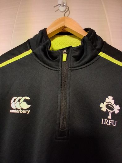 Ireland Rugby Half Zip Touch Line Fleece Lined Top. Official Canterbury Mens IRFU Top. Collect In Dublin Or Receive Via Post.