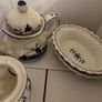 Antique ceramic table set tea cup bowls light holder Image 3