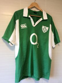 Ireland Rugby Jersey. Triple Crown Winning Jersey Year 2007. Official Canterbury Home Jersey. Authentic Original From The Time. Not A Modern Day Remake.