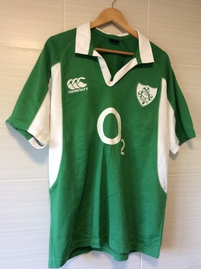 Ireland Rugby Jersey. Triple Crown Winning Jersey Year 2007. Official Canterbury Home Jersey. Authentic Original From The Time. Not A Modern Day Remake.