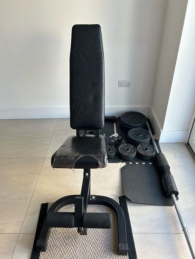 Dumbbells and Bars Weight kit + Bench