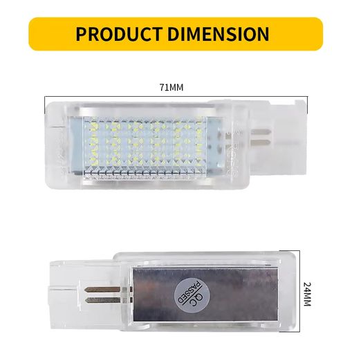 2Pcs LED Interior Footwell Light For VW Golf 5/6/7 Plus Polo Scirocco Passat B6 B7 B8 CC Tiguan Jetta Caddy Tourage Sharan EOS