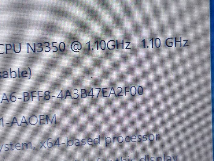 Acer Aspire 3 A315-31 Series, Model N17Q2, Intel Celeron CPU N3350, 1.1Ghz, 4GB Ram, 128GB HDD, Windows 10, Microsoft Edge, Chrome and VLC