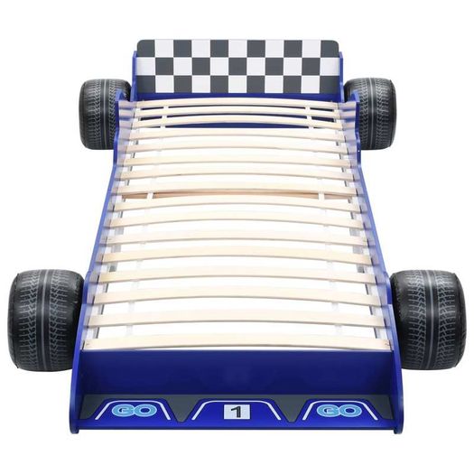 Childrens Race Car Bed 90x200 cm Blue